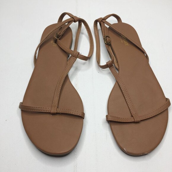 Old Navy Womens Brown Slingback Strap Sandal Spring Summer Casual Fun Size 10 - Picture 2 of 9